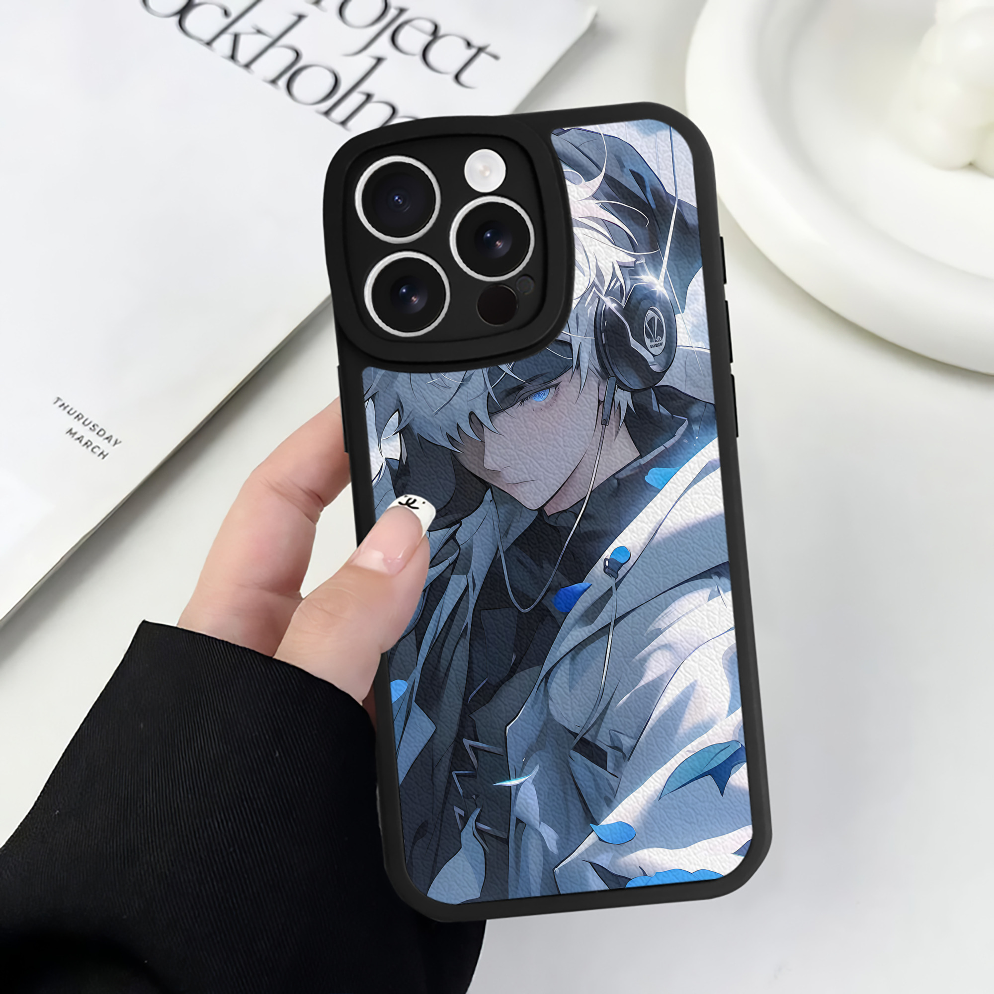 （画像用） 呪術廻戦 Jujutsu Kaisen 【iPhone 16シリーズ対応】シリコンスマホケース（レザー調） 材質：シリコン